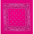 Fuchsia Fashion Bandana with Custom Imprint